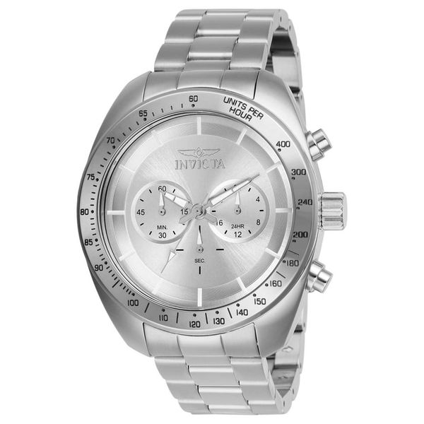 Invicta Men's Speedway 48mm Silver Dial Chronograph Watch