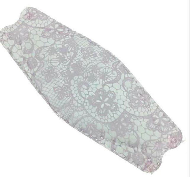 Lavender Lace Print K94 Face Mask - 3Ply - Lavender &amp; White - 10 Pack