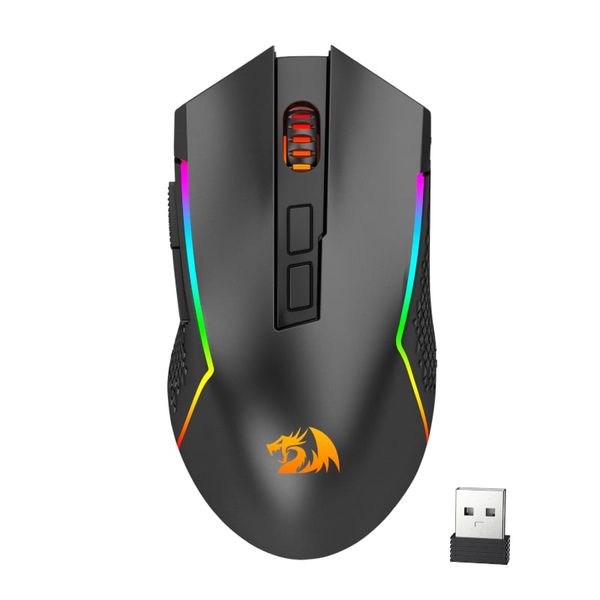 Redragon TRIDENT PRO 8000DPI 7-Button RGB Gaming Mouse - Black