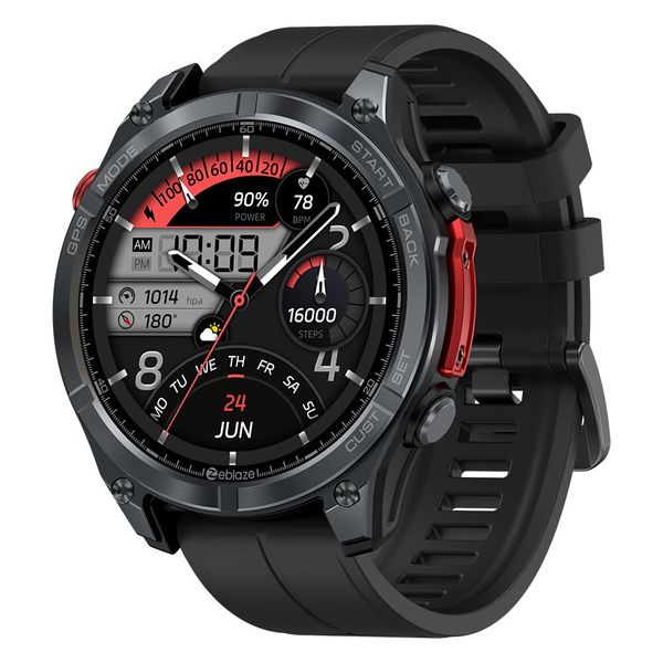 Zeblaze Stratos 4 AMOLED GPS Smartwatch 30 Days Battery LIfe Heart rate