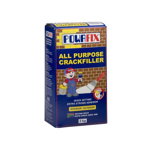 Bulk Pack x 10 Powafix Interior/Exterior Crack Filler Sealant - 500g