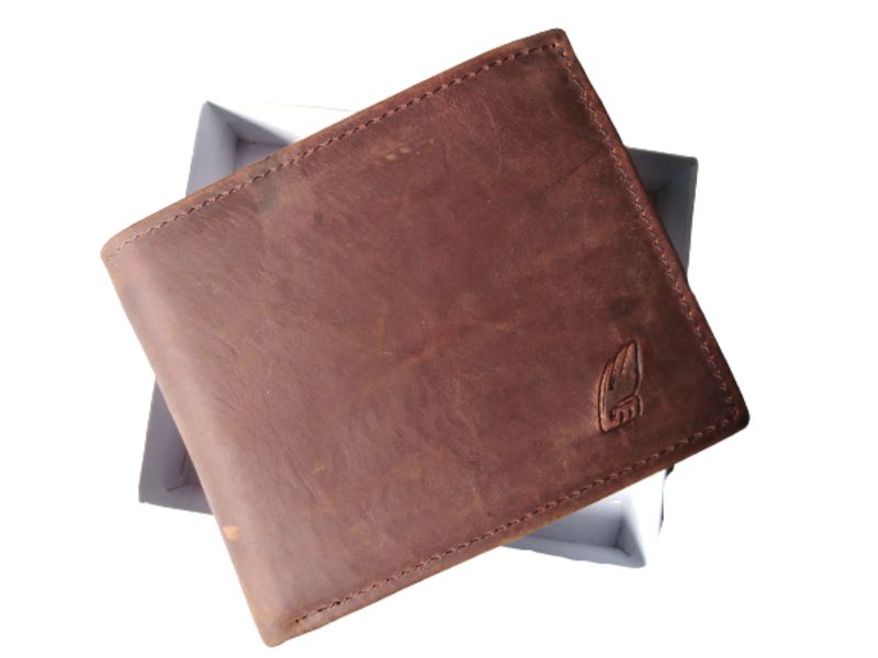 Camel Mountain Attractive Genuine Leather Wallet Brown - IW8102