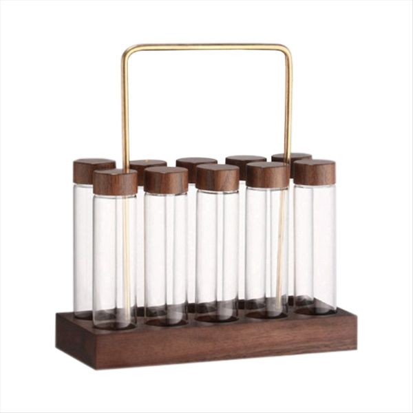 Glass Test Tube Display Stand Barista Tools Single Compatible with None