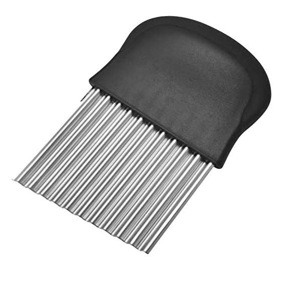 FI- Steel Plastic Large Crinkle Cutter Potato
