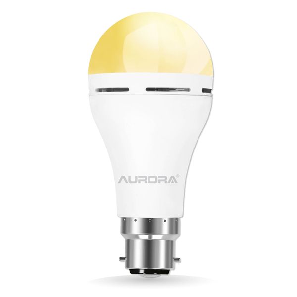 Aurora Emergency LED Light Bulb B22 | Rechargeable Load Shedding Backup