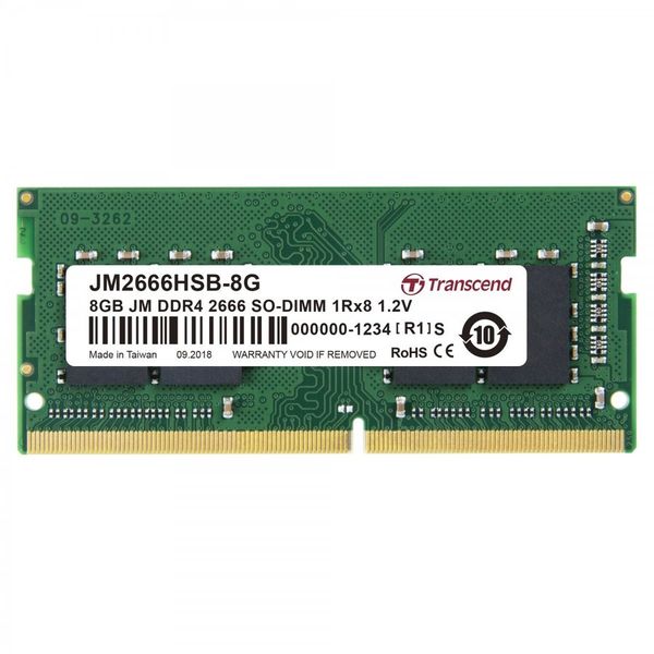 Transcend 8GB DDR4-2666 260-Pin Notebook SO-DIMM