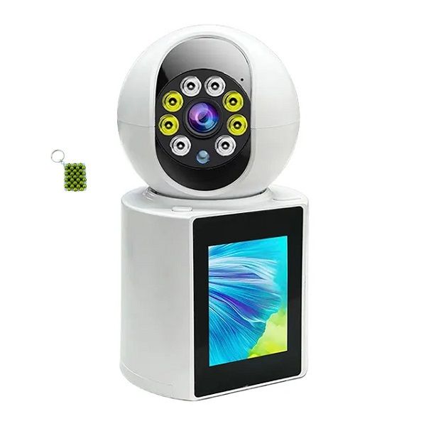 Video Calling Smart Home Camera - Stay Connected with V360 Pro App + Key Holder