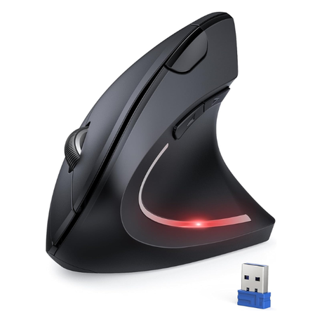 Ergonomic Vertical Mouse Wireless With 5 DPI Levels For Macbook & Windows Image