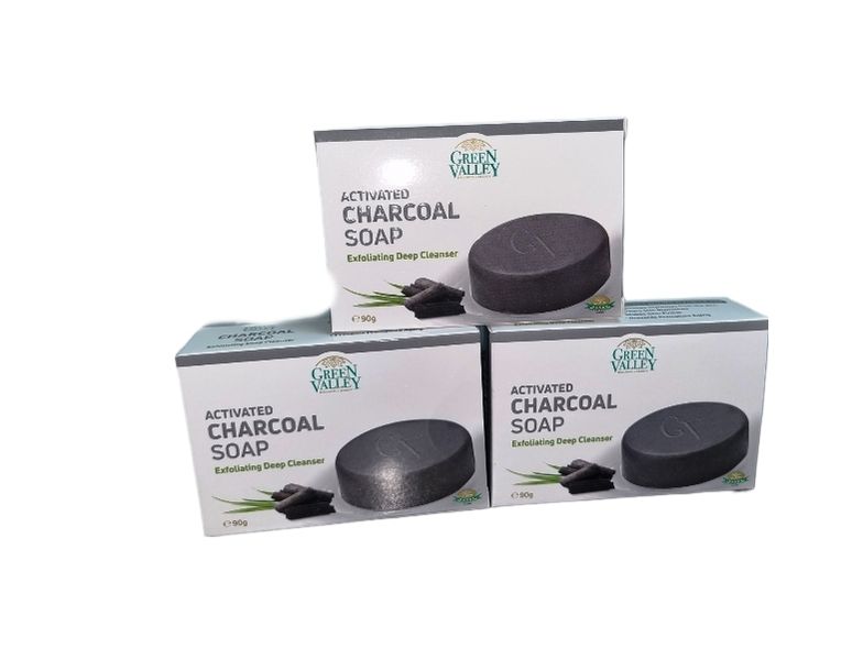 Glycerine Activated Charcoal Soap 90g - 3 Pack