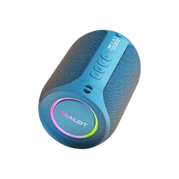 ZEALOT - S32 PRO - 15W Portable Wireless Speaker with Booming Bass - Blue