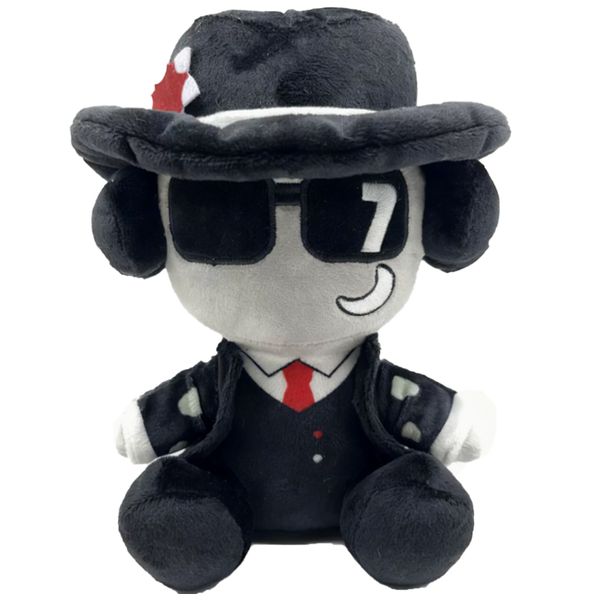 Stylish Suit Man Plush Toy Cool Gangster Style Stuffed Doll