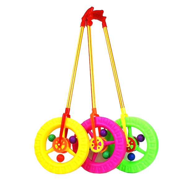 Pull and Push Wheel Toy For Kids - Set of 3