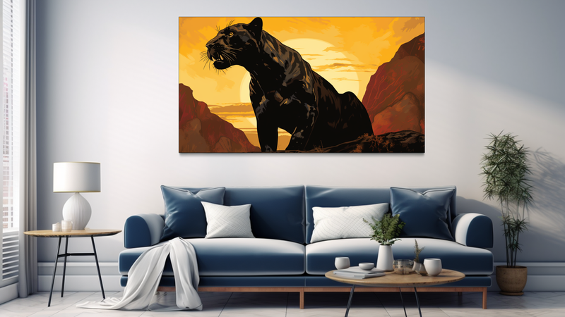 Dominant Panther Silhouette - Bk0258 image