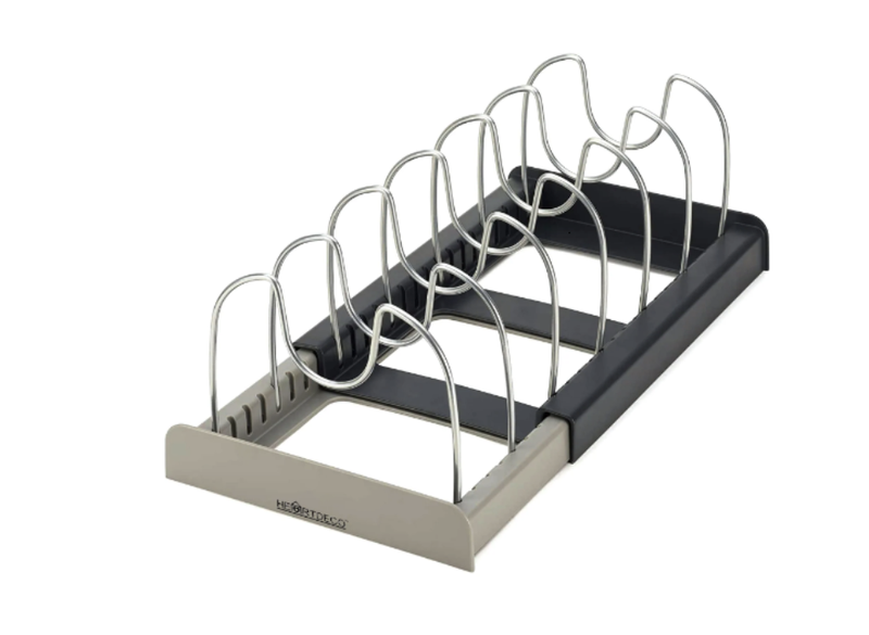 Adjustable Organizer Rack For Pans &amp; Pot Lids