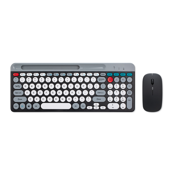 2 4G Wireless Keyboard Mouse Combo Bluetooth Colorful Keyboard