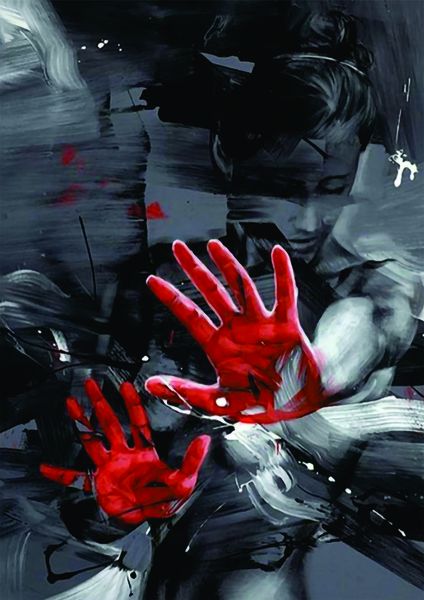 Canvas Wall Art= Red Hands