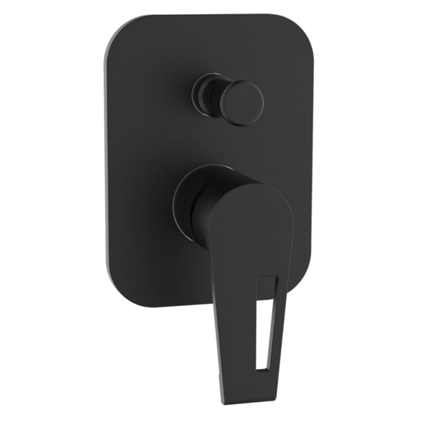Calabria Shower Mixer With Diverter -Matt Black