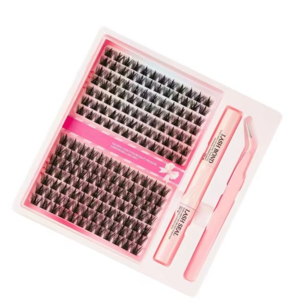3D False EyelashExtension Set Contains252Pieces Mixed Pack 11-13 mm