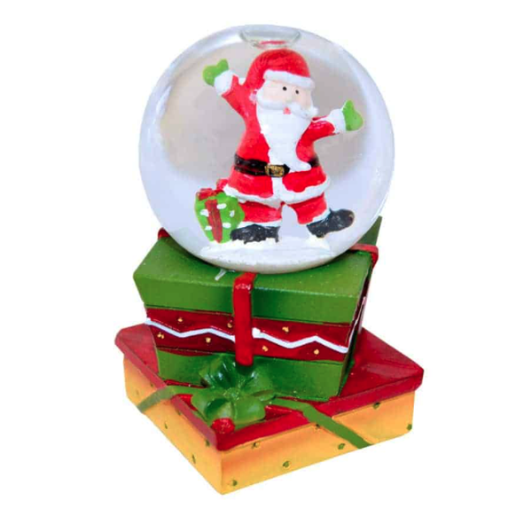 Christmas Traditional Snowglobe-Santa Dancing