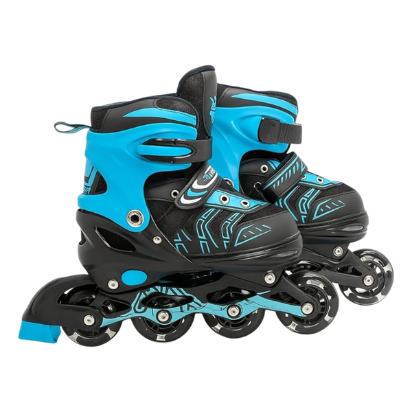 Kids Roller Skates - Glow Wheels, Size Adjustable