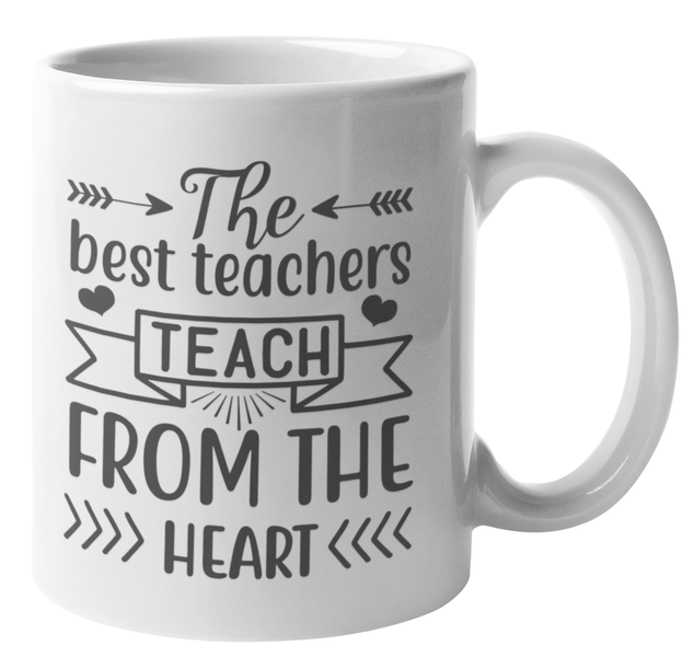 Mugmania -The Best Teacher Teach From Heart Coffee Mug