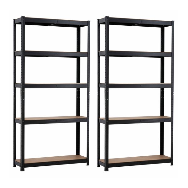 Titan Rack - Set Of 2 x 5 Tier Shelving - 90 x 30 x 180CM