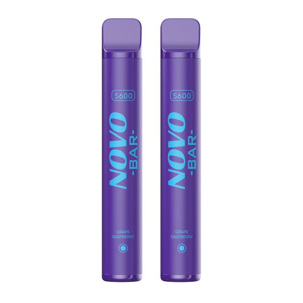 Nord Bar S600 Disposable Vape Pen -8W- 600 Puffs - Grape Raspberry - 2 Pack