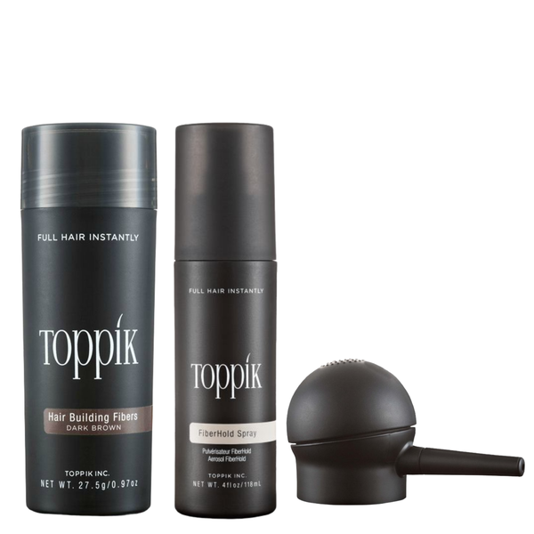 Toppik hair building fibers for hairloss starter kit - Medium brown 27.5G