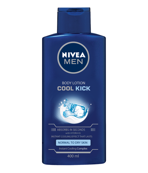 NIVEA MEN Cool Kick Body Lotion with Instant Cooling Complex, 400ml