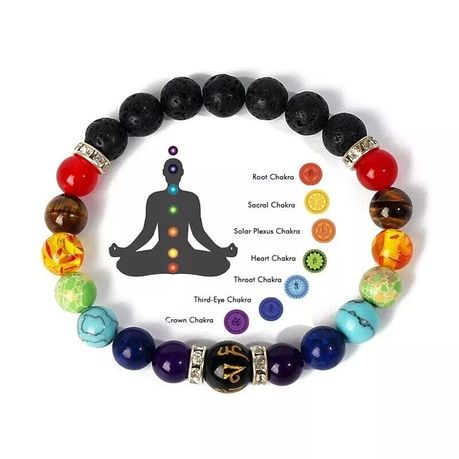 Buy 7 Chakra & Tiger Eye Bracelet | Stone Of Courage Online In India - Foto 7