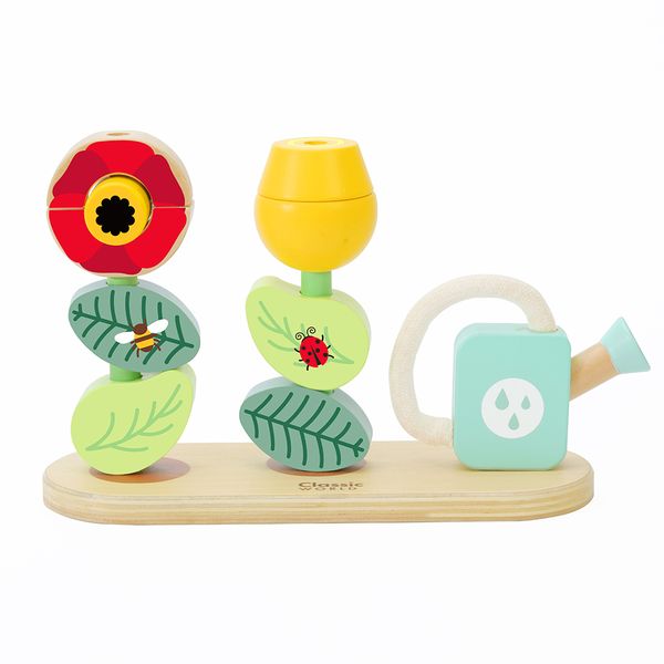 Classic World - Wooden Stacking Toy - Flower Garden - 11pcs