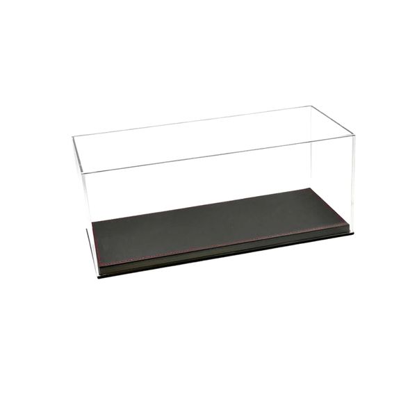 1/18 Acrylic Display Case-Leather Base-33cm Length for Diecast