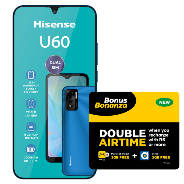 Hisense U60 16GB LTE Dual Sim - Blue (NL)