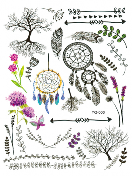 Tattoo - Waterproof High Quality Skin Safe - Trees of Life Catch