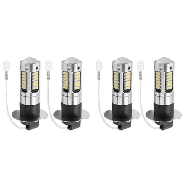 4 Pcs H3 Super Bright Led Fog Driving Drl Light Compatible with Universal