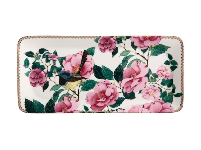 Maxwell and Williams Teas and Cs Silk Road Rectangular Platter 33X15.5cm - White