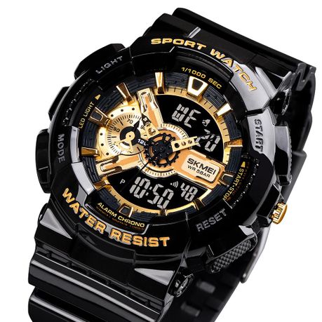 resist shock sport watch dual time