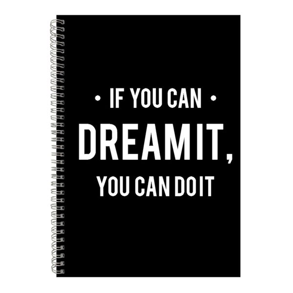 Do it A4 Notebook Spiral Lined Motivational Sayings Graphic Notepad Gift159