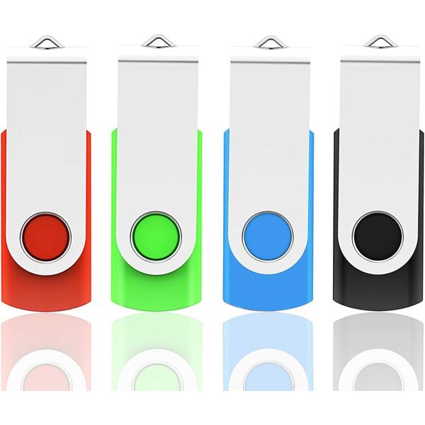 4 Pack USB Stick 32GB USB 2.0 Flash Drive