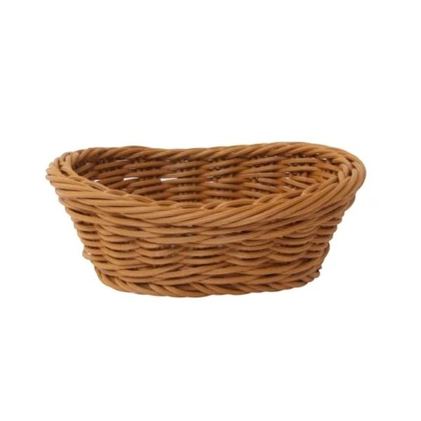 Rattan Ingot-Shaped Fruit Bowl - Brown