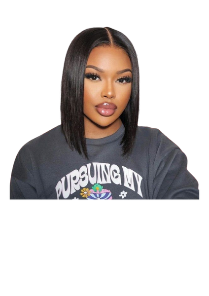 100% Raw Human Hair 13X4 Full Frontal Straight Wig 180 Density