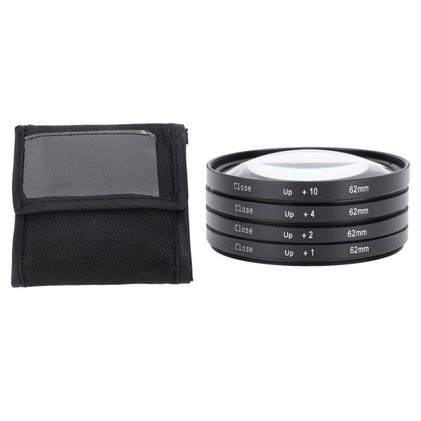 62mm +1/+2/+4/+10 Macro Filter Kit With Storage Pouch