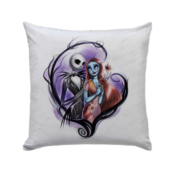 Jack and Sally love Pillow 30cm x 30cm