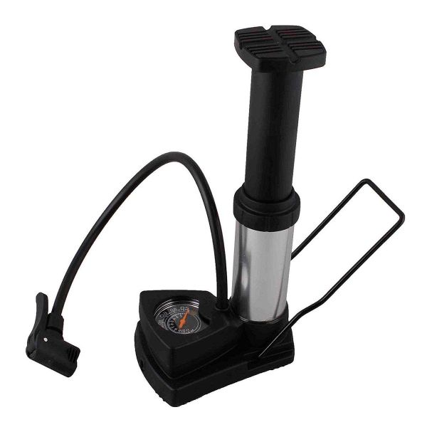Mini Foot Pump Tire Inflator With Pressure Gauge