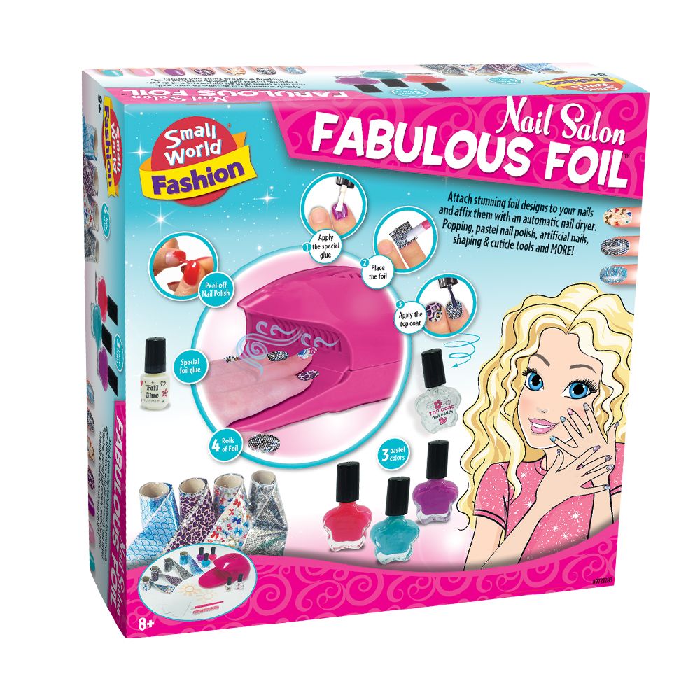 Small World Toys Fabulous Foil Nail Salon Shop Today. Get it Tomorrow