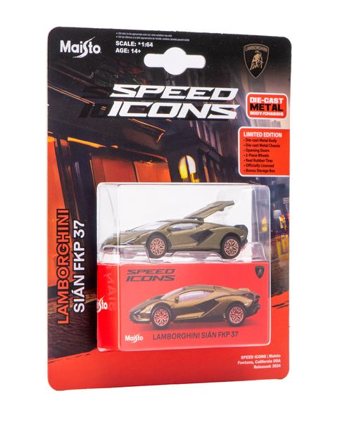 Maisto 1/64 Speed Icons - Lamborghini Sian FKP 37 - Metallic Matt Green
