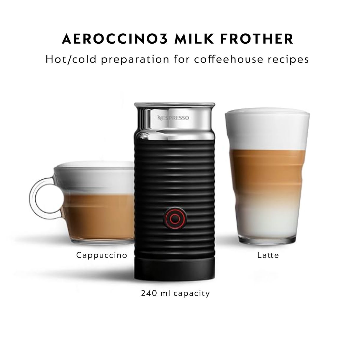 Nespresso Aeroccino 3 Milk Frother, Black | Shop Today. Get it
