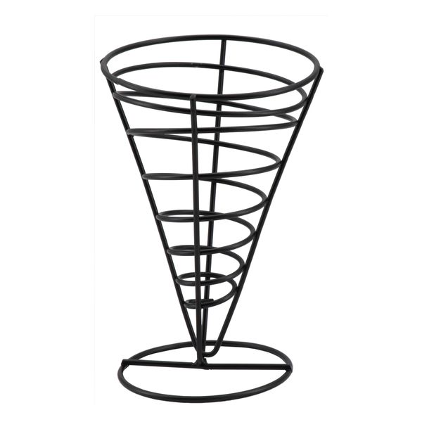 Regent Chip Server Wire Cone Powder Coated Black
