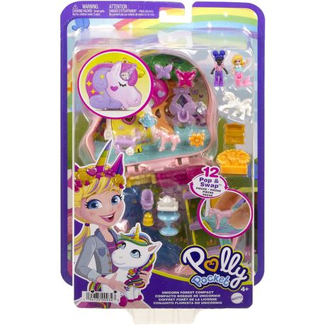  Polly Pocket Watermelon Pool Party Compact Playset with Scented  Feature, 2 Micro Dolls, 12 Accessories & Water Play, Toy Gift for Ages 4  Years Old & Up ( Exclusive) : Toys & Games