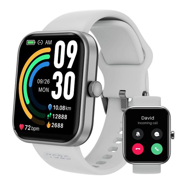 TOZO Smart Fitness Watch with Sleep Tracker and Bluetooth Calling | Silver